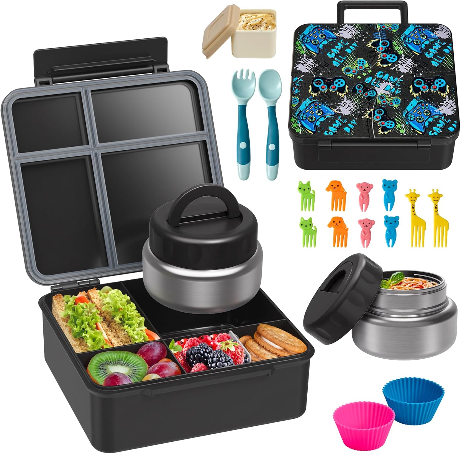 Detalle de Bento Lunch Box with 9.5 oz Soup Thermos
