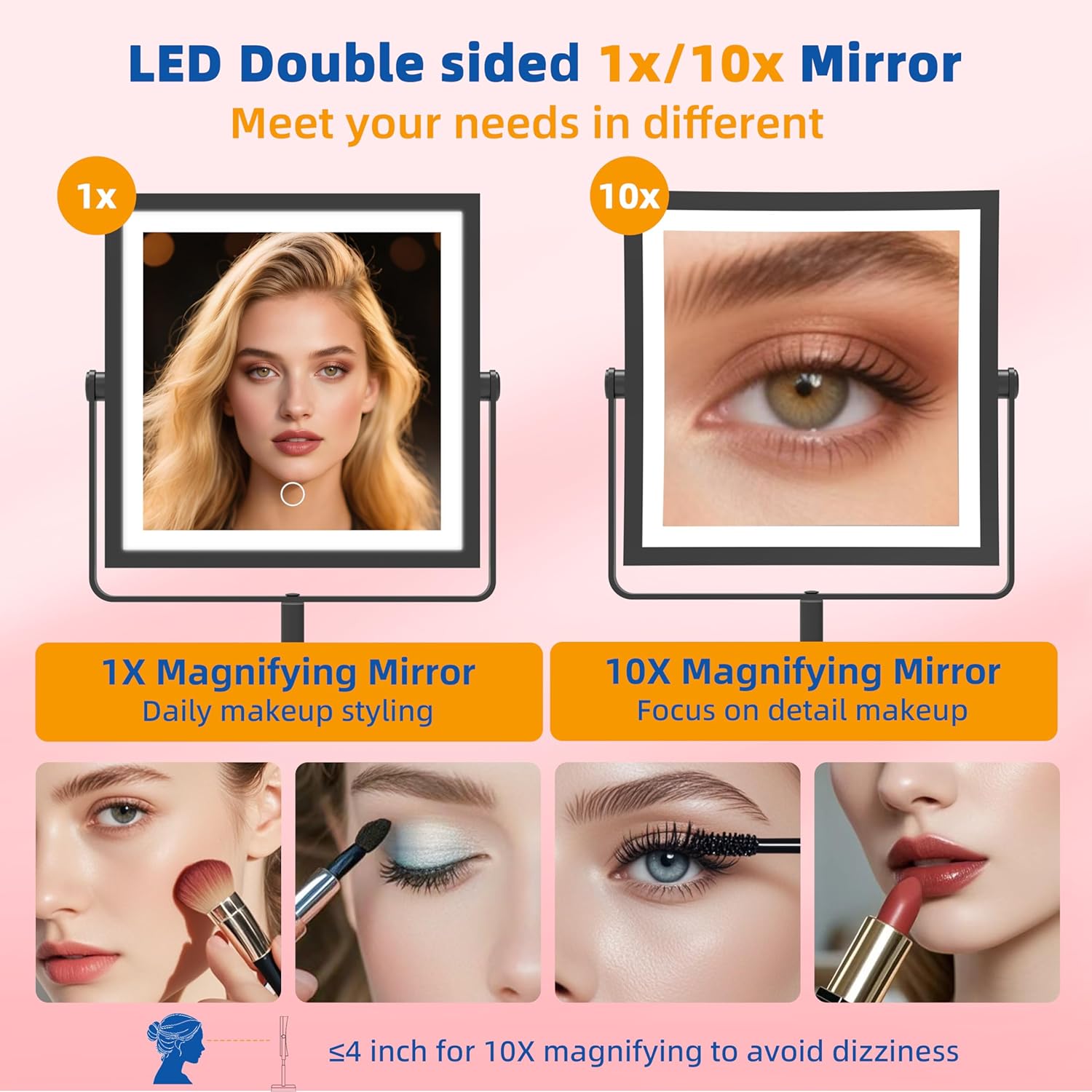 Thumbnail 2 de Ruacq Vanity Mirror 4000mAh Rechargeable Makeup Mirror 🪞