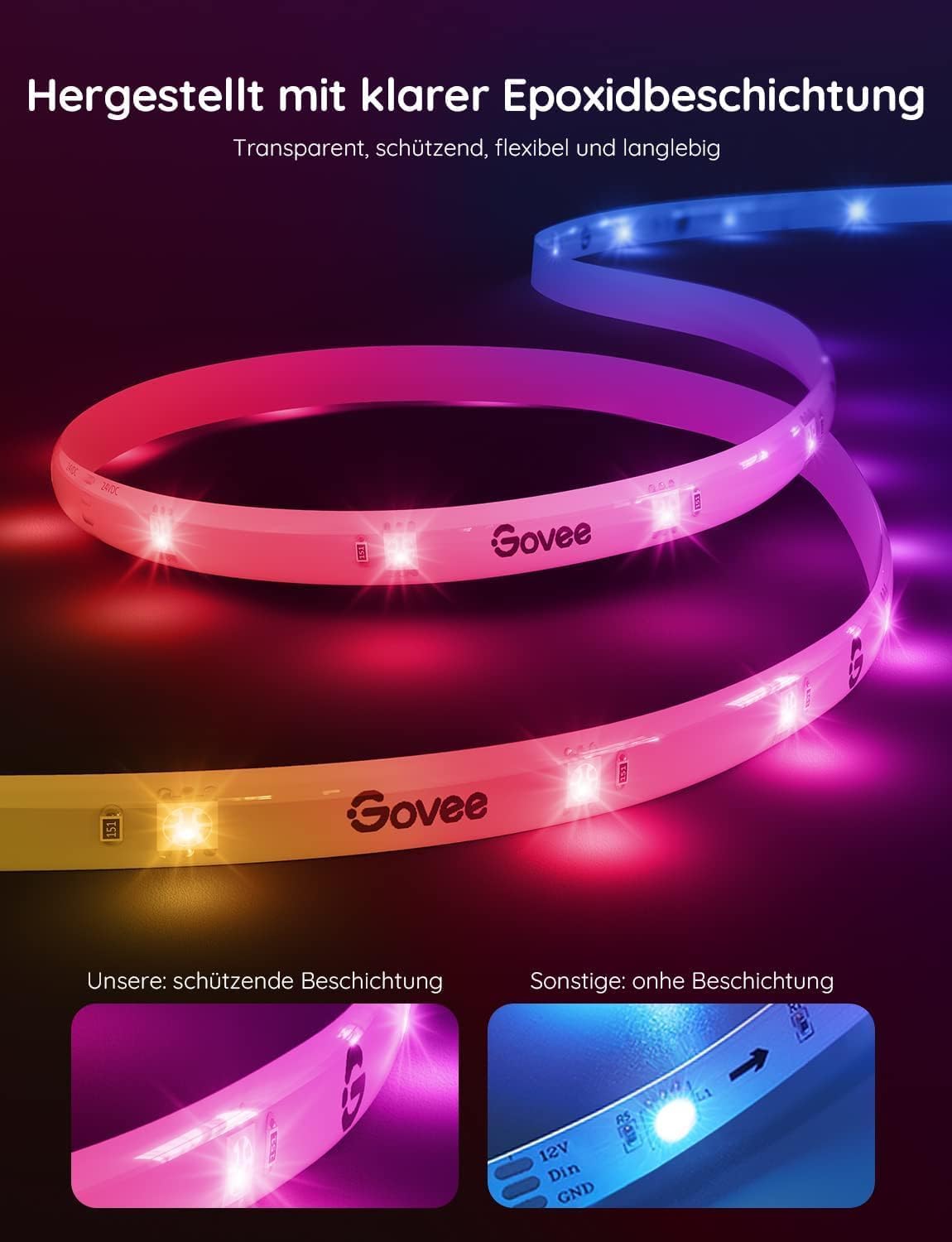 Thumbnail 1 de Govee LED Strip RGBIC Pro 10 m Smart-LED-Streifen