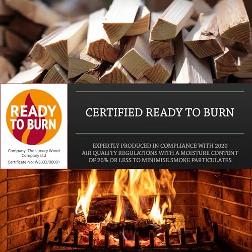 Thumbnail 2 de Log Barn Kiln-Dried Kindling Wood for Wood Burner – approx 10kg, 4 x 15l bag by Log-Delivery