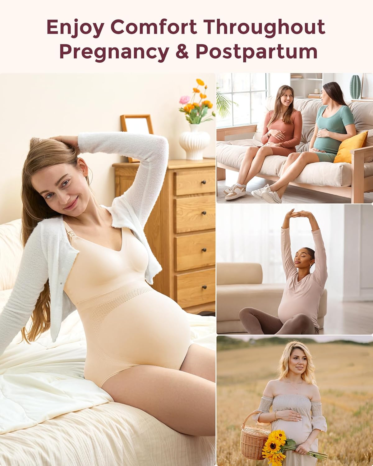 Thumbnail 5 de Momcozy Women's Maternity High Waist Underwear: Soft, Seamless Support for Pregnancy