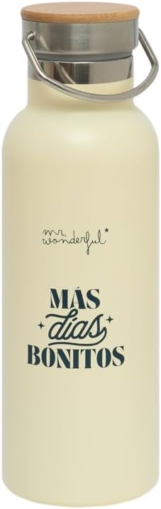 Thumbnail 3 de Mr. Wonderful - Botella térmica 600 ml Acero Inoxidable 😊
