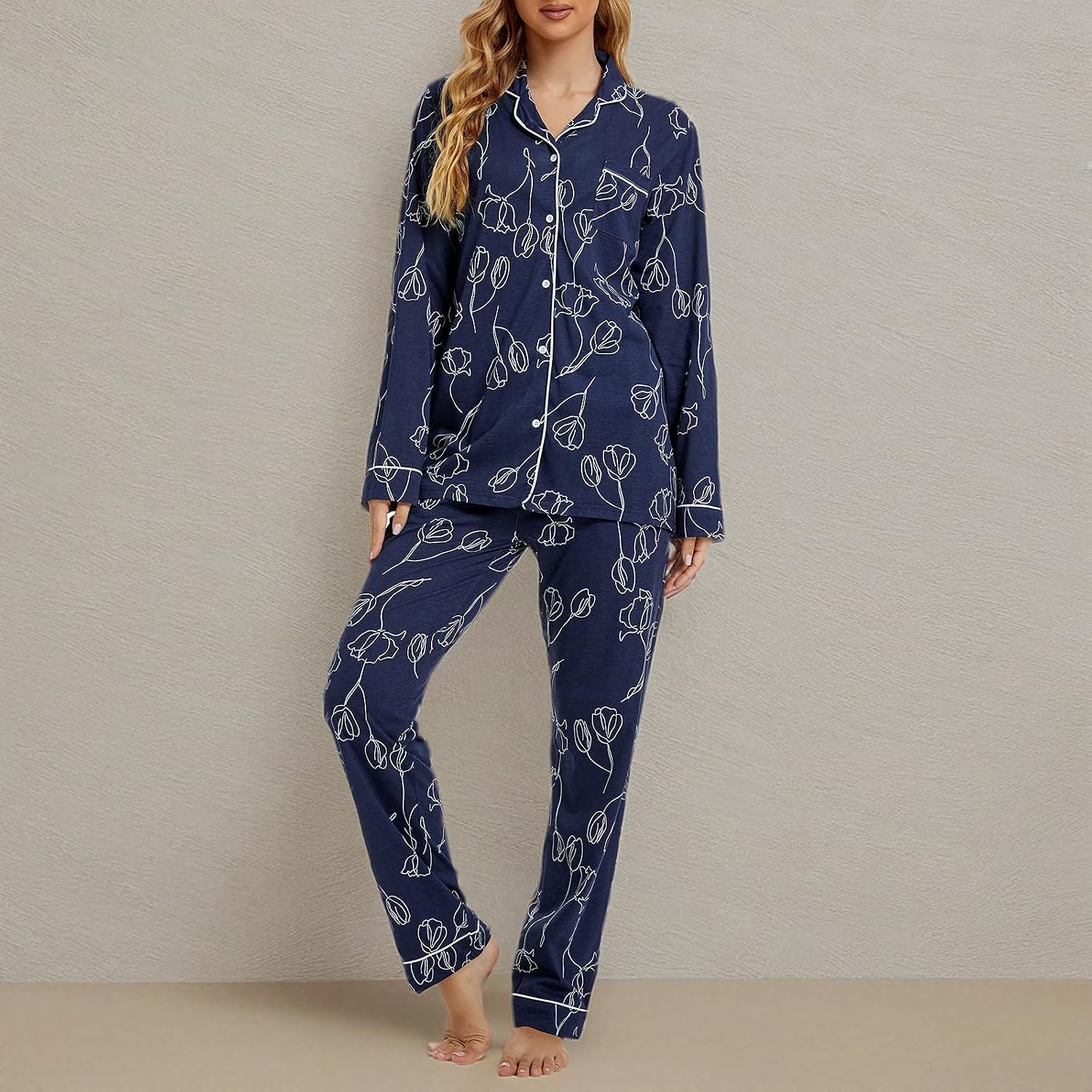 Detalle de Tugege Pajamas Long Sleeve Set for Women