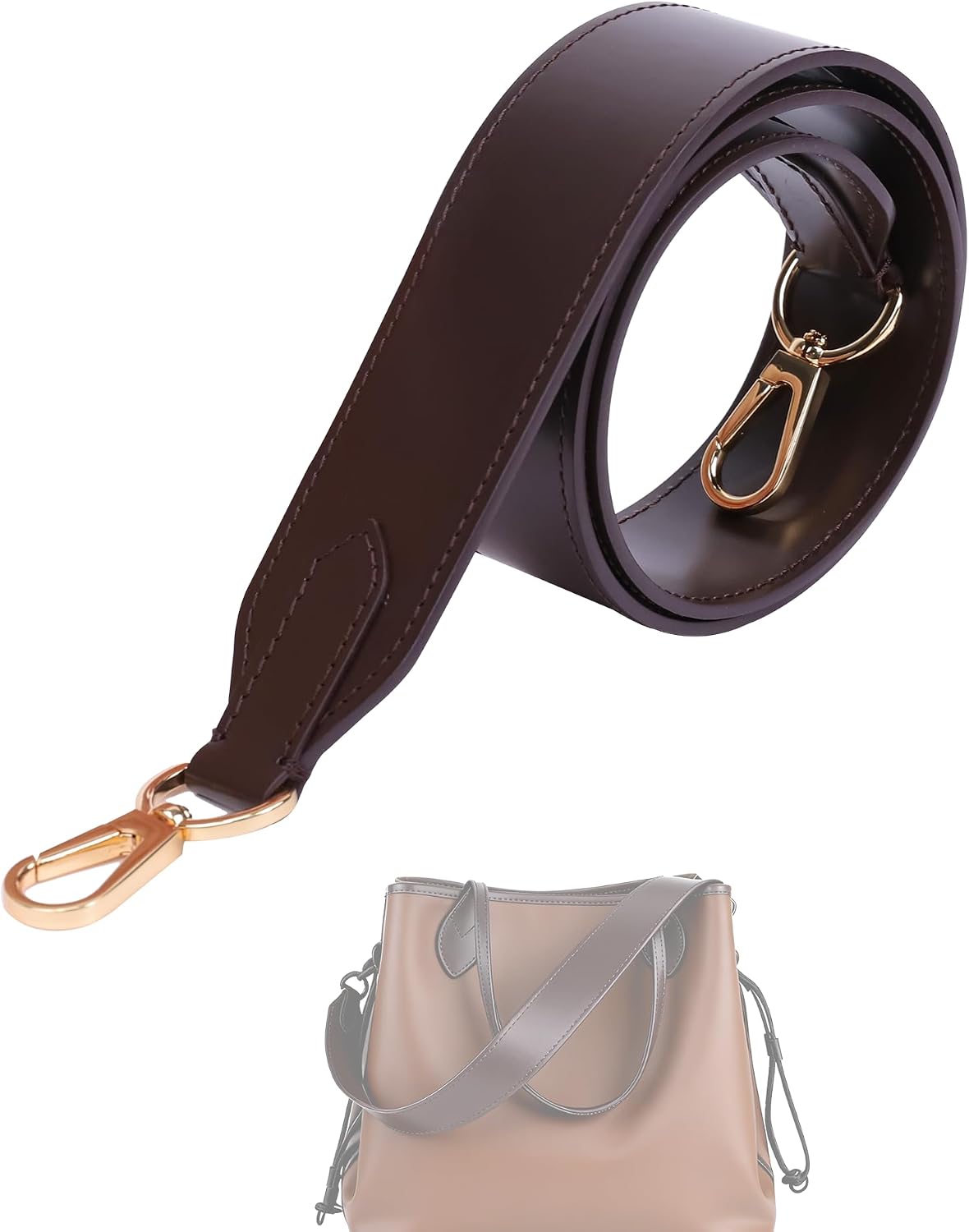 Detalle de Vachetta leather shoulder strap 65cm