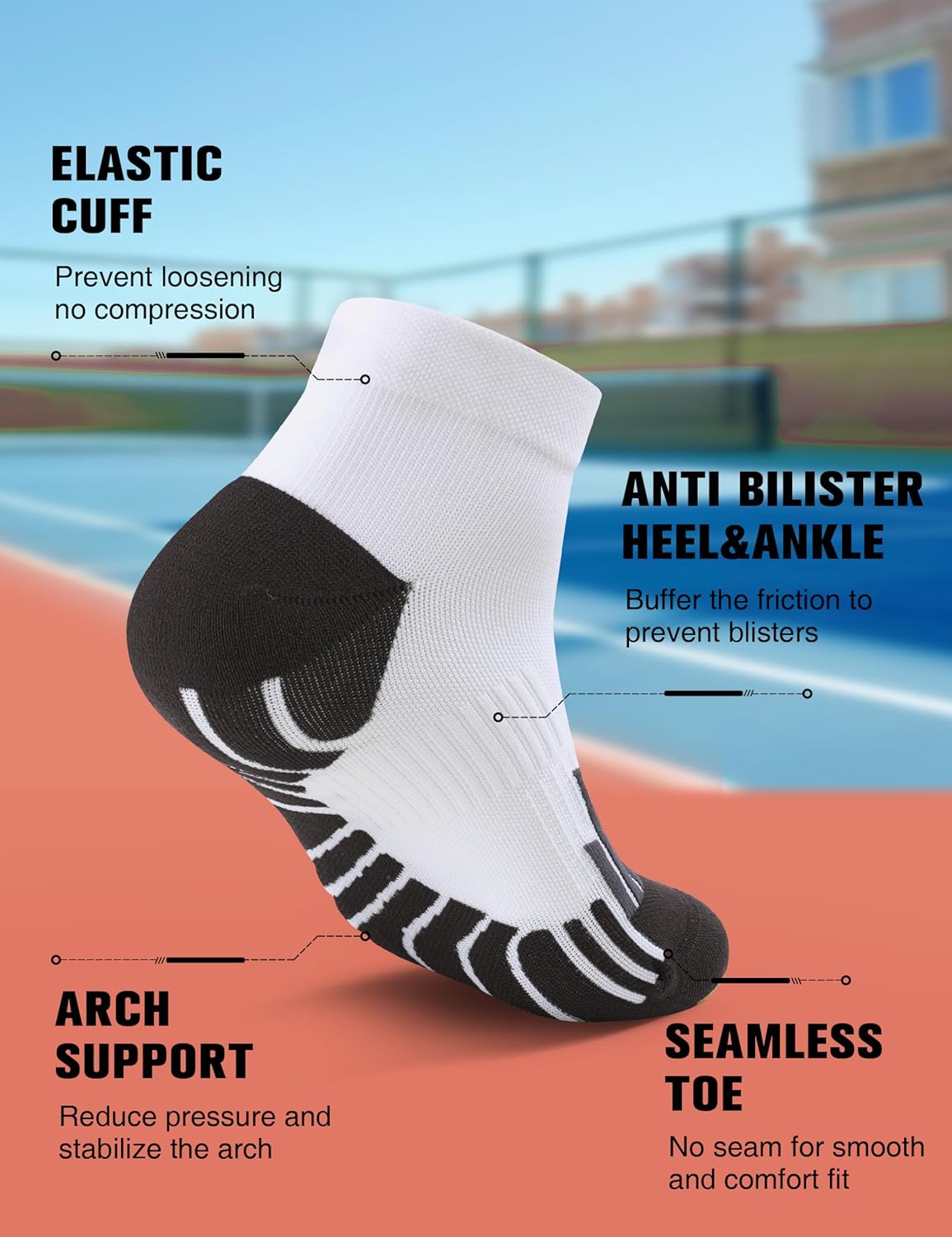 Thumbnail 3 de Lounwee Kompressions Laufsocken 3er-Pack