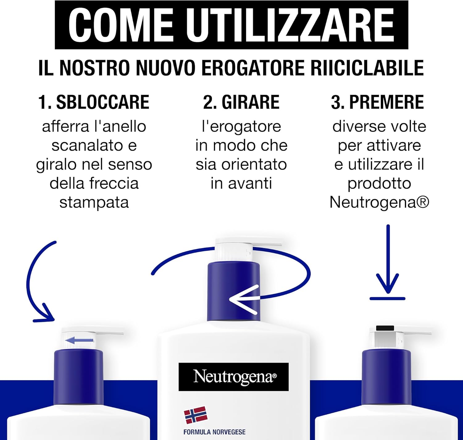 Thumbnail 5 de Neutrogena Formula Norvegese Lozione Corpo Idratazione Intensa con 10% Glicerina e Tecnologia Pro-Ceramide, crema corpo per pelle secca (72h), 3 x 400 ml