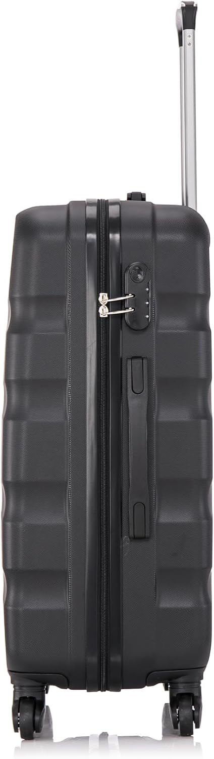 Detalle de CELIMS Set Valigie Media 20 kg Rigida Nero + Beauty Case 35 cm | Valigia 65 cm con 4 Ruote