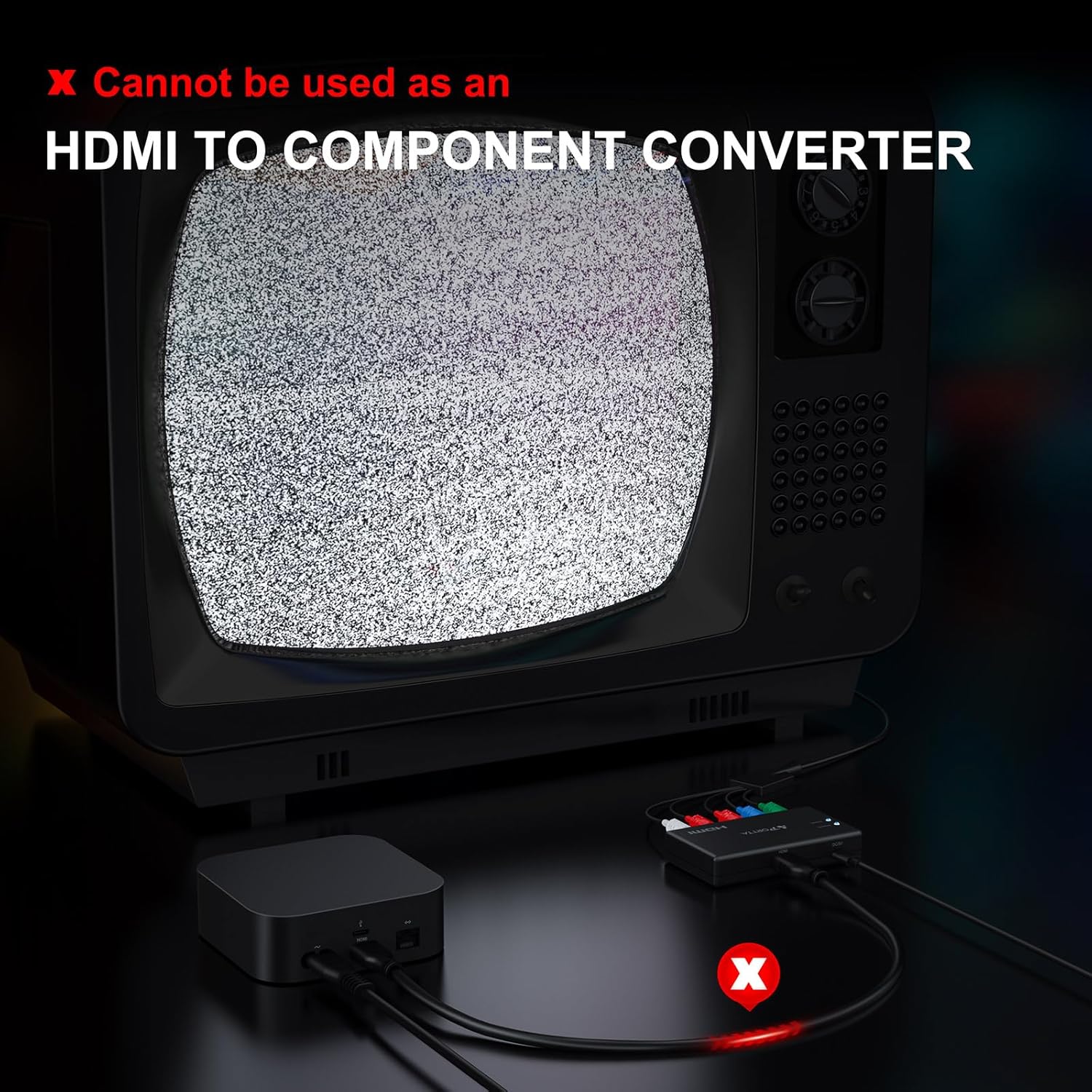 Thumbnail 4 de Portta Component to HDMI Converter (YPbPr/RGB + R/L Audio to HDMI v1.3) for 1080P 60Hz