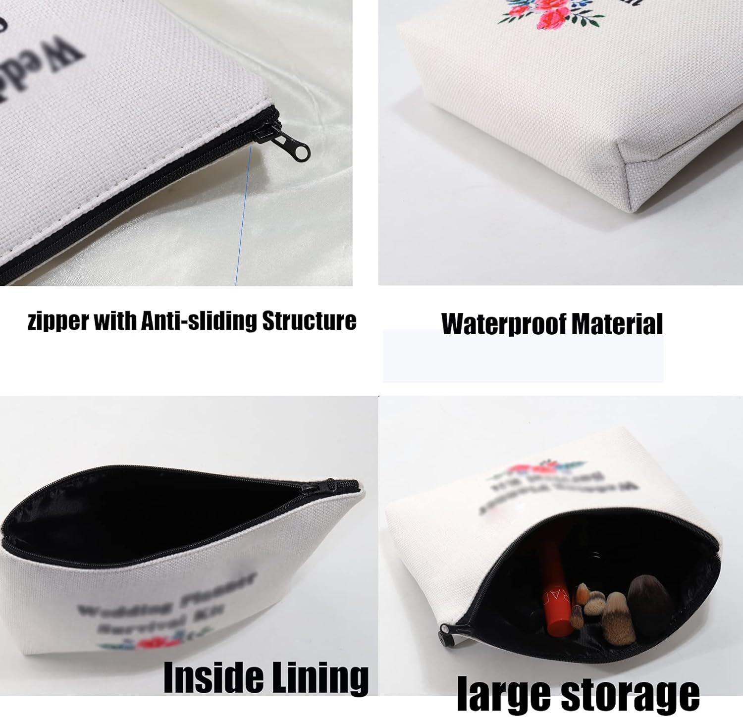 Thumbnail 6 de Dog Nana Gift Best Nana Ever Makeup Bag: Paw Print Cosmetic Bag for Dog Grandma