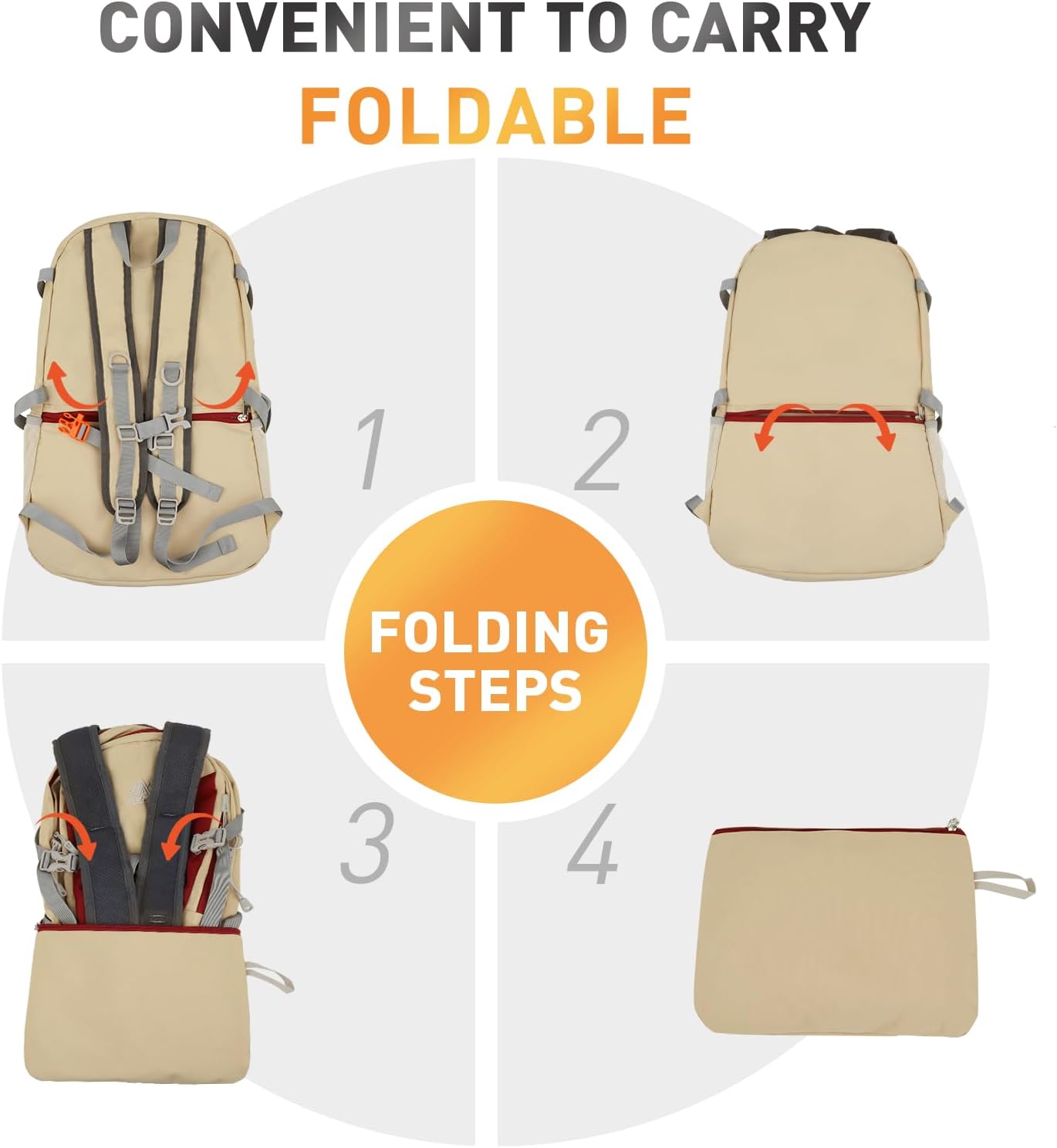 Detalle de Geila Rucksack 35L: Durable 2–4 Day Hiking Backpack with Rain Cover