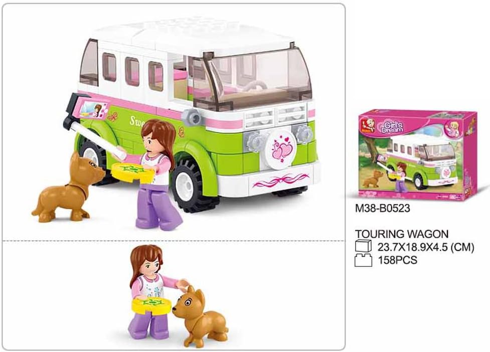 Thumbnail 4 de Campingbus (158 Teile) [M38-B0523] – Klemmbausteine City‑Set mit Spielfigur