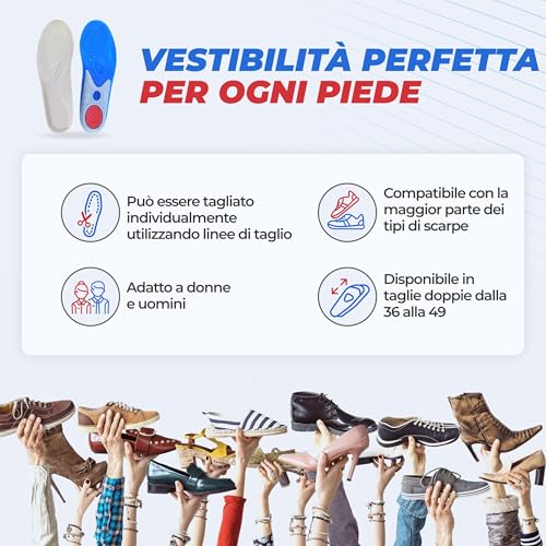 Thumbnail 4 de Solette in gel alta qualità smart&gentle, ammortizzanti e confortevoli (42/43 EU) – 1 paio
