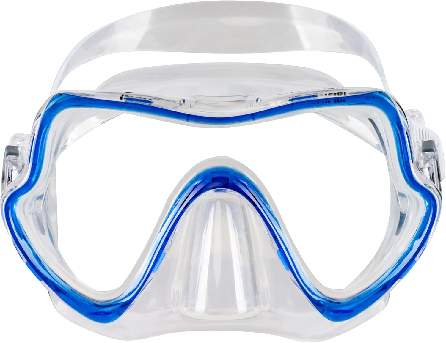 Detalle 2 de Mares Aquazone Pure Vision : masque de snorkeling en silicone, grand angle pour adultes