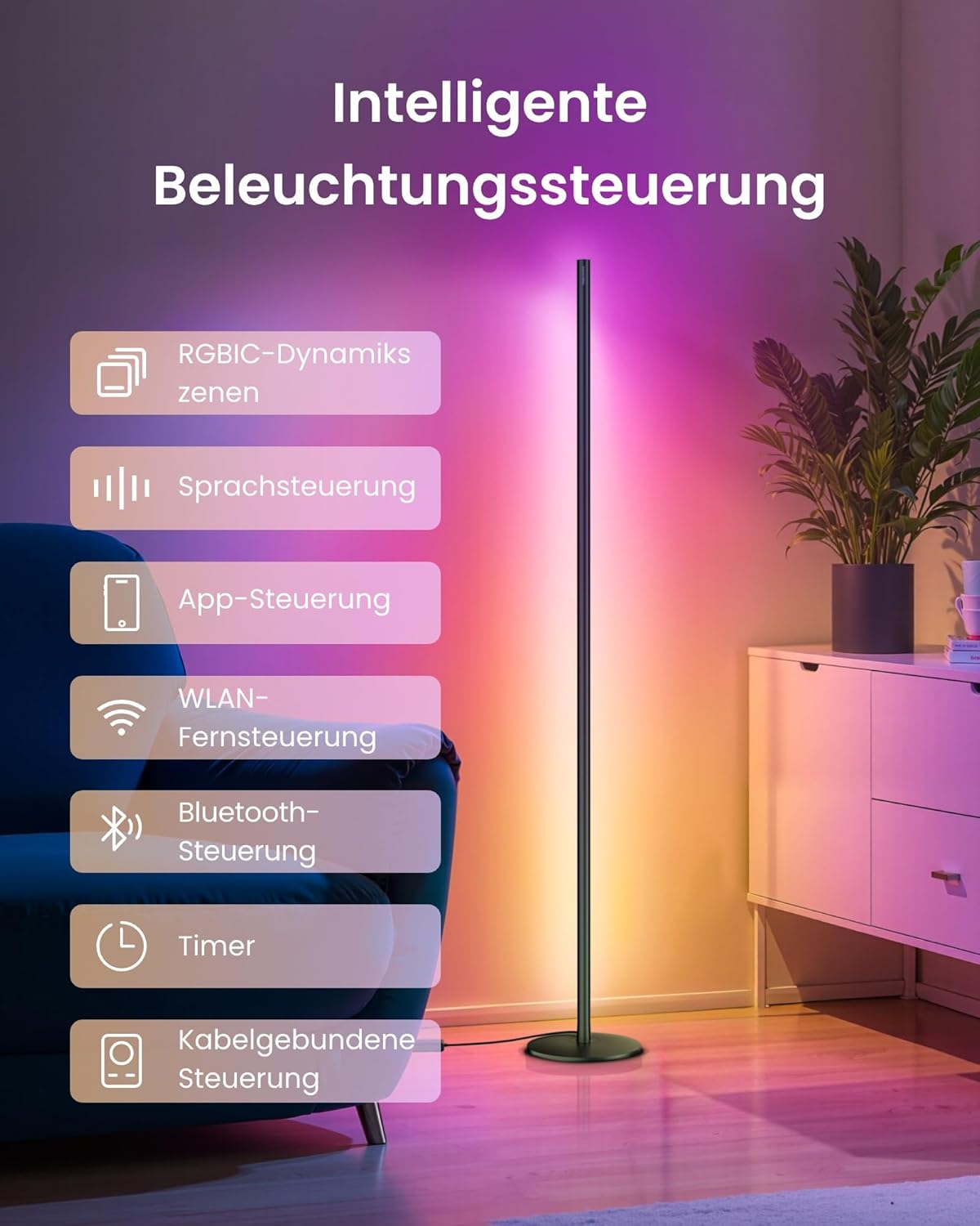 Thumbnail 5 de SwitchBot Matter RGBICWW Stehlampe 1200 lm