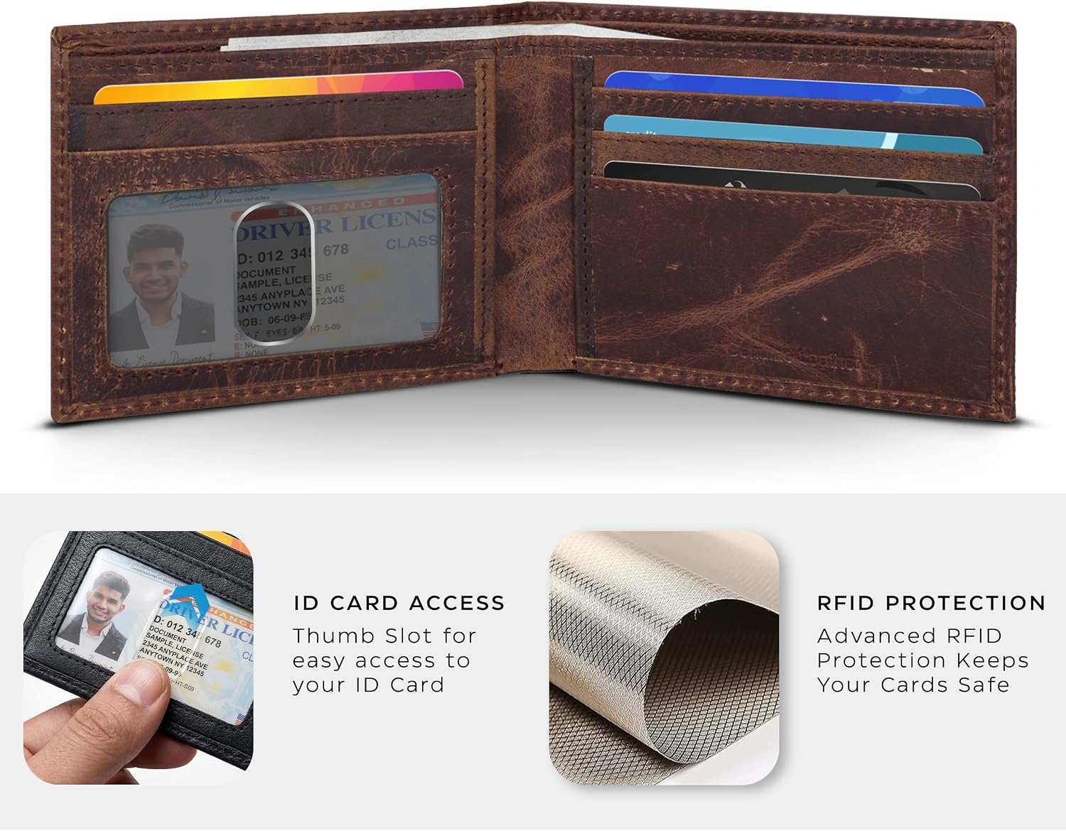 Thumbnail 2 de Real Slim Leather Wallet for Men