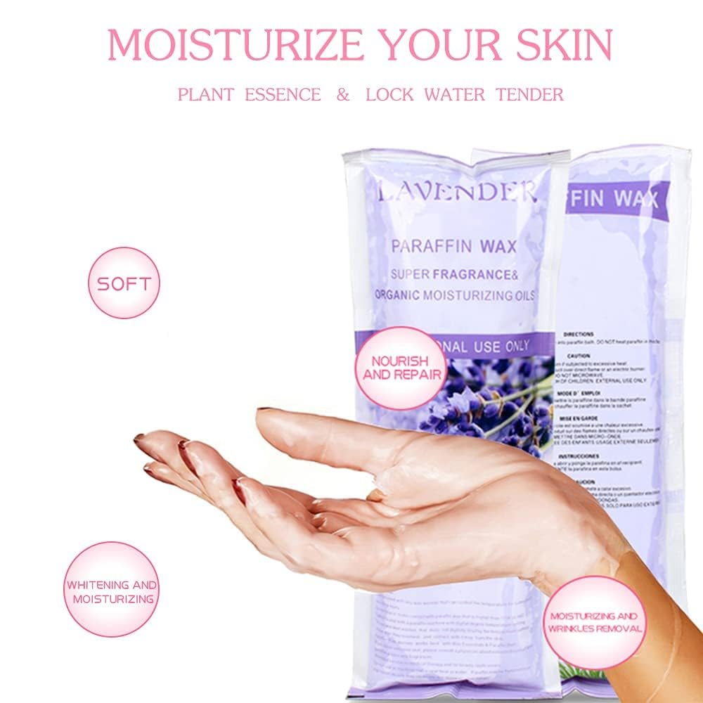 Detalle de Lavender Scented Paraffin Wax Refills (12 Pack) for Paraffin Bath Machines