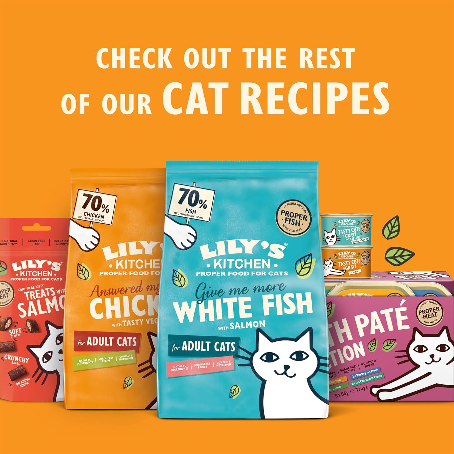 Thumbnail 6 de Lily’s Kitchen Barquette Pâtée Bio pour Chats Adultes – Dinde, 19x85 g