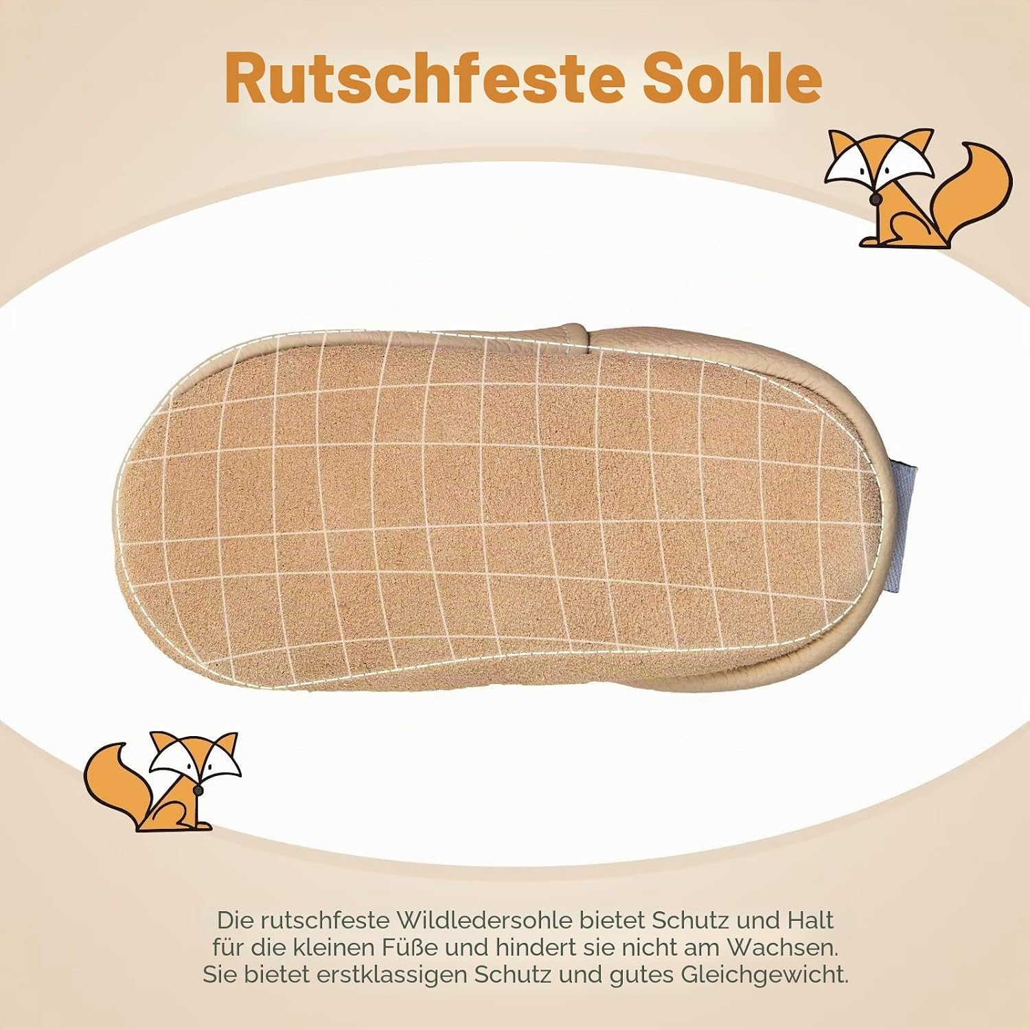 Thumbnail 3 de HMIYA Weiche Leder Krabbelschuhe