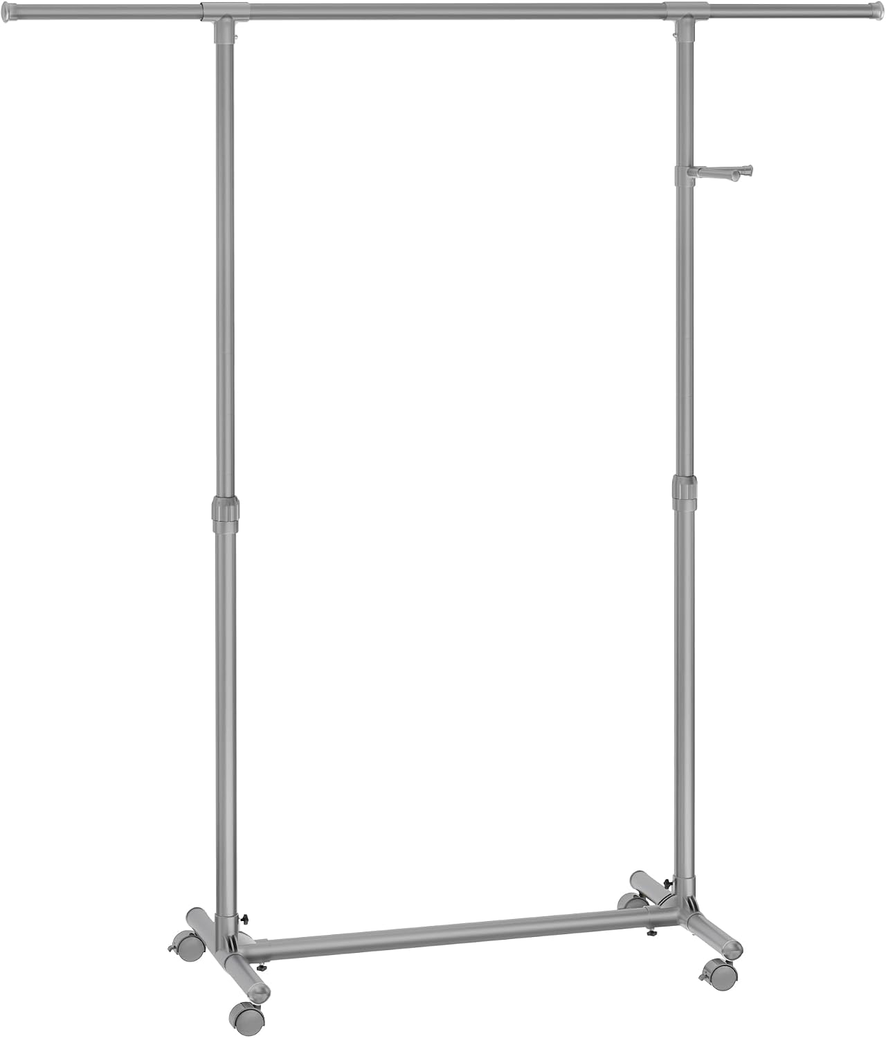 Detalle de SONGMICS Perchero con Ruedas Altura 97-165 cm