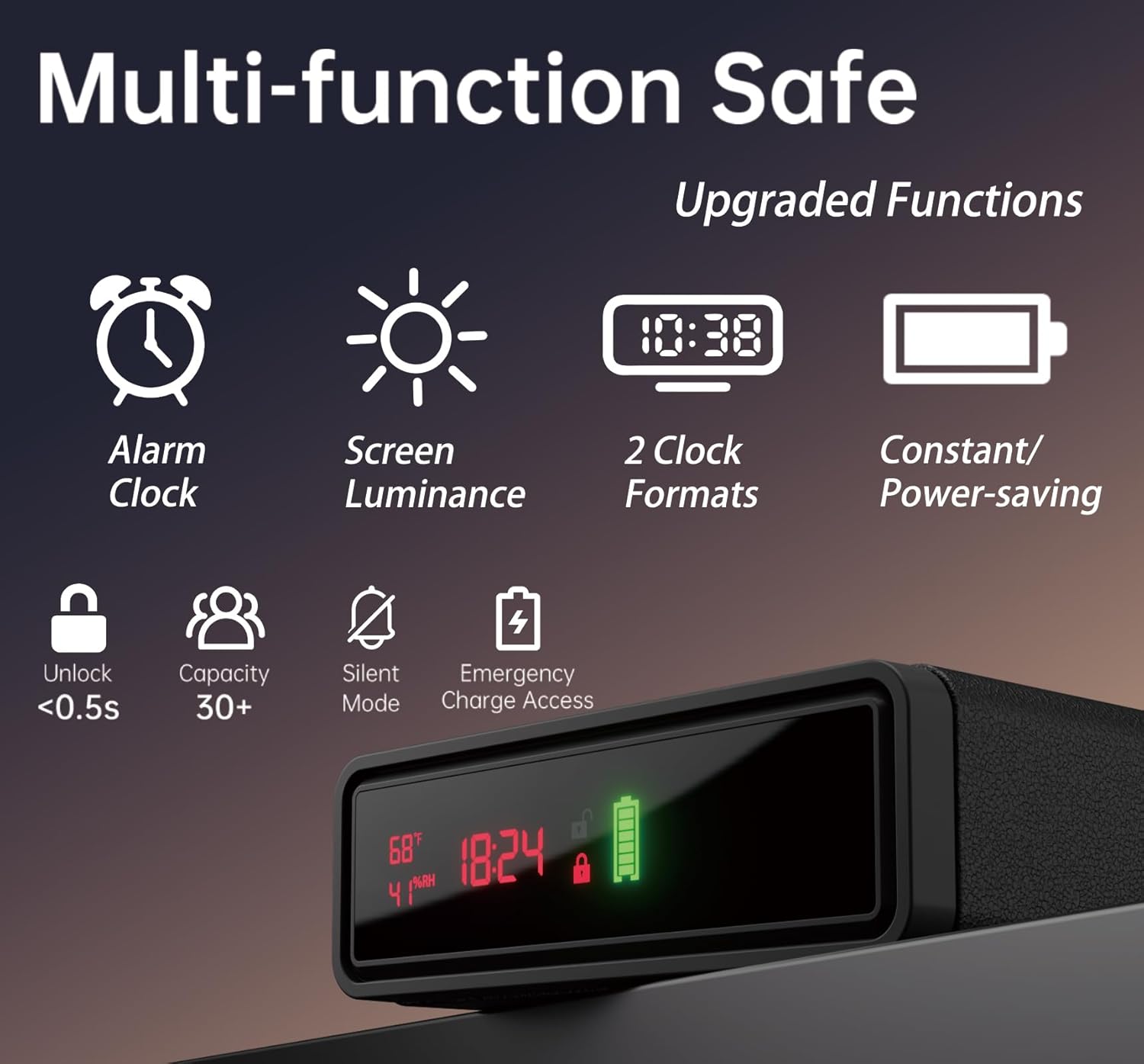 Detalle 2 de ORARAER Biometric Smart Gun Safe