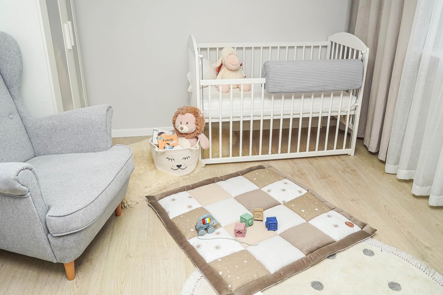 Thumbnail 5 de Bettkantenschutz 80 cm für Kinderbetten Hellgrau