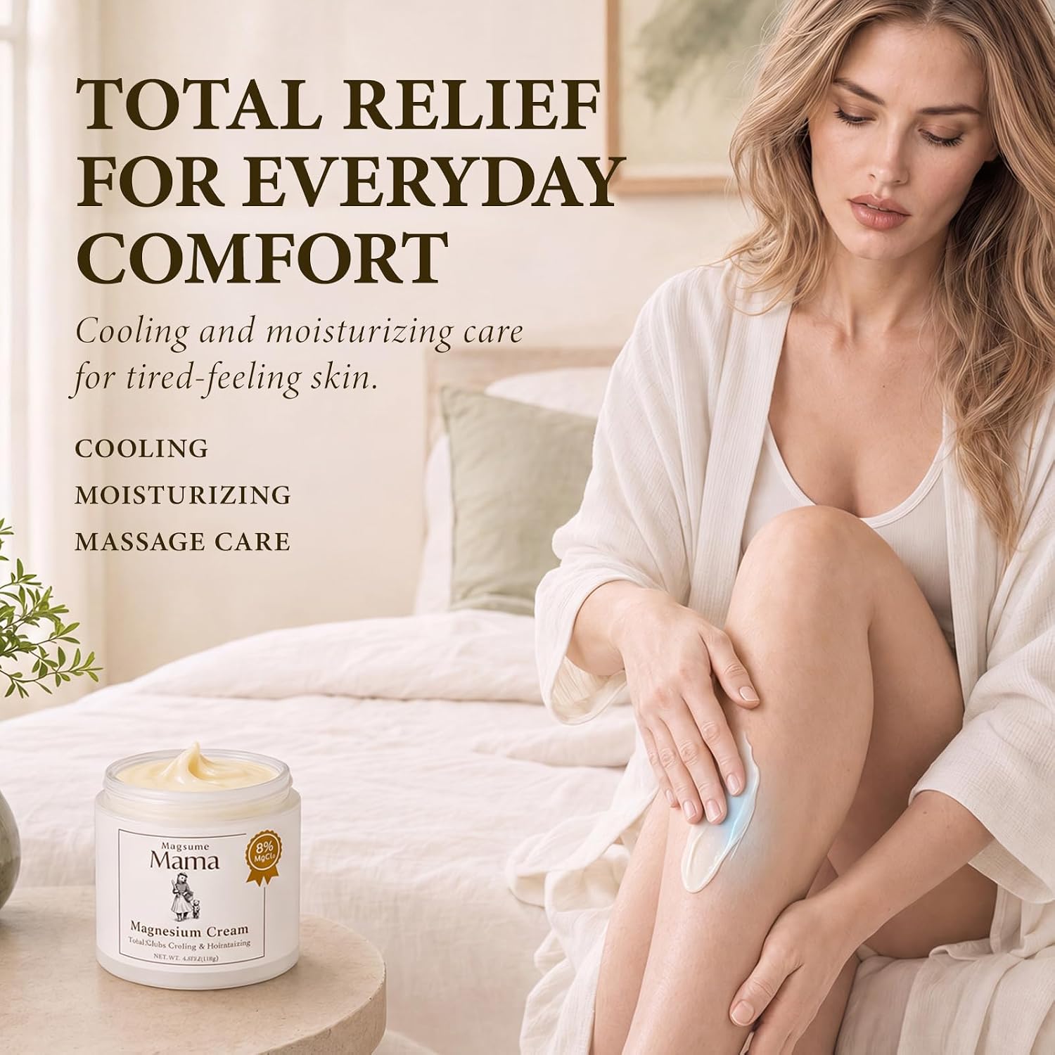 Detalle 2 de Magsume Mama Mama-Bear Relief Cream MC01, 8% Magnesium with Arnica & MSM