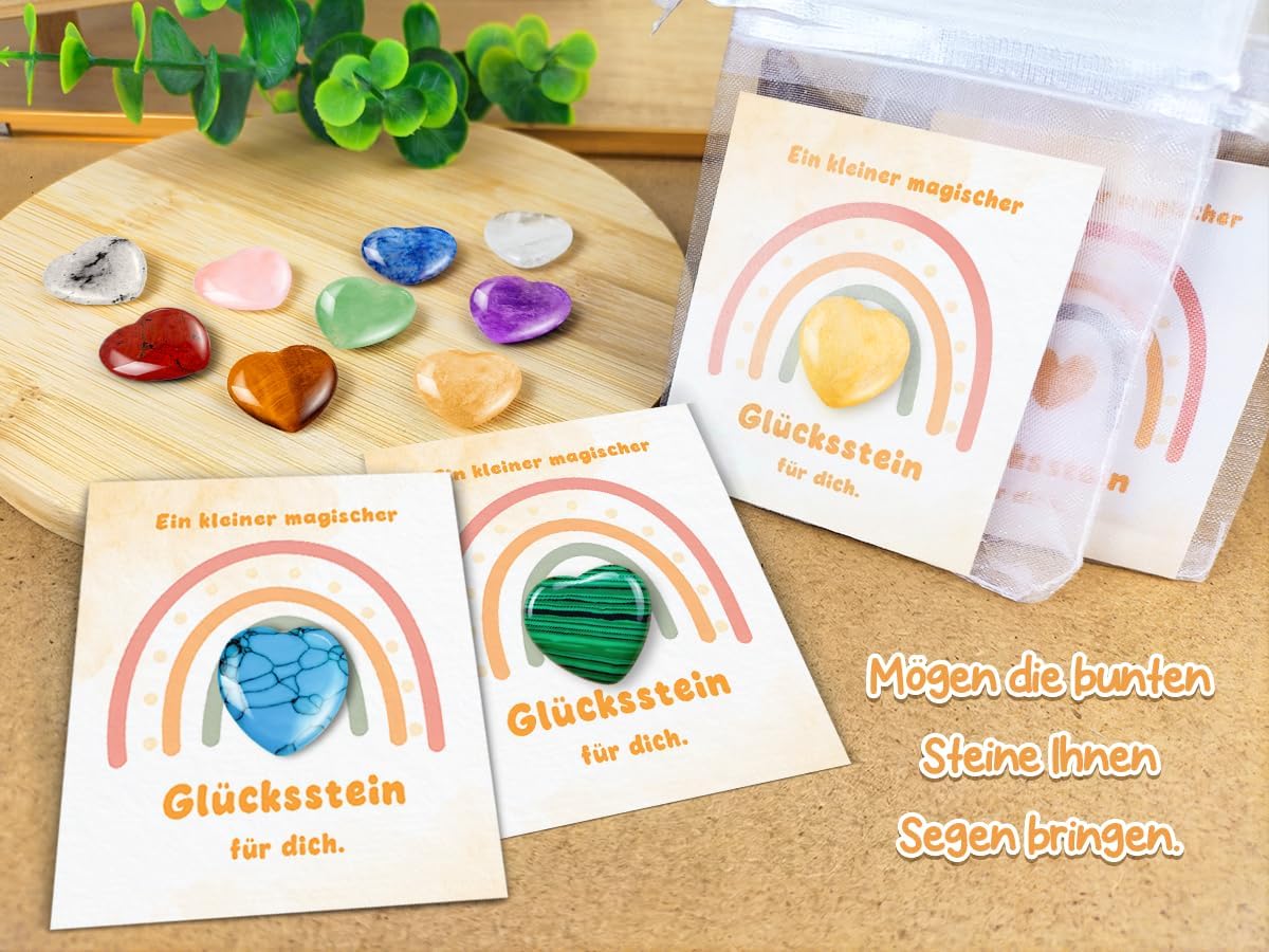 Thumbnail 3 de 12 Glückssteine – Glücksbringer Mitgebsel für Kindergeburtstag, Einschulung und Schultüte