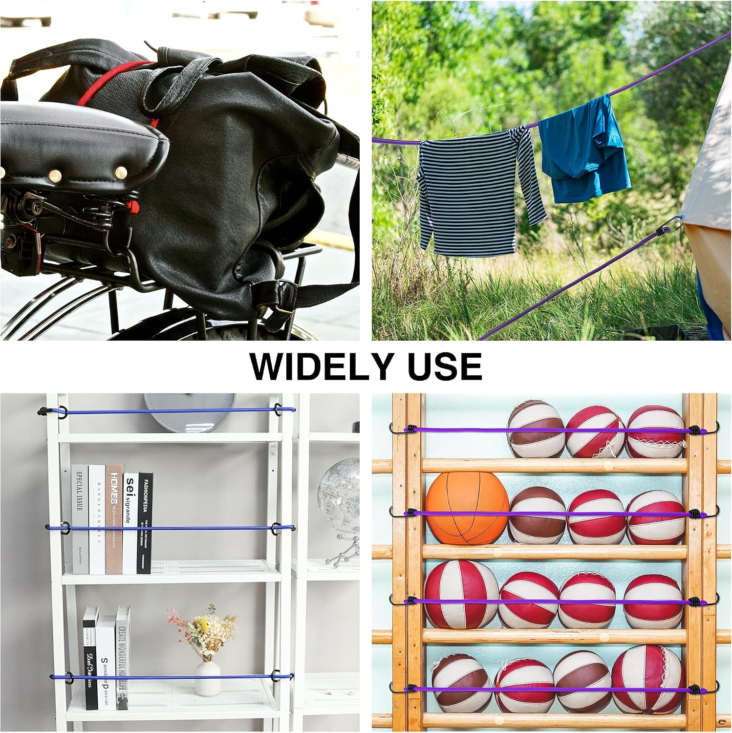 Thumbnail 5 de WORKPRO W133377 Bungee Cords, 22-Piece Assortment with Steel Hooks