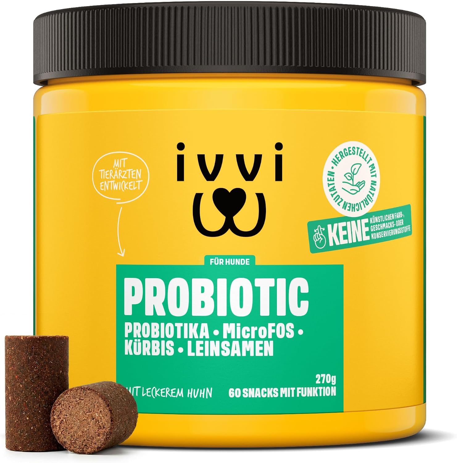 Detalle de ivvi PROBIOTIC Probiotika 60 Snacks für Hunde