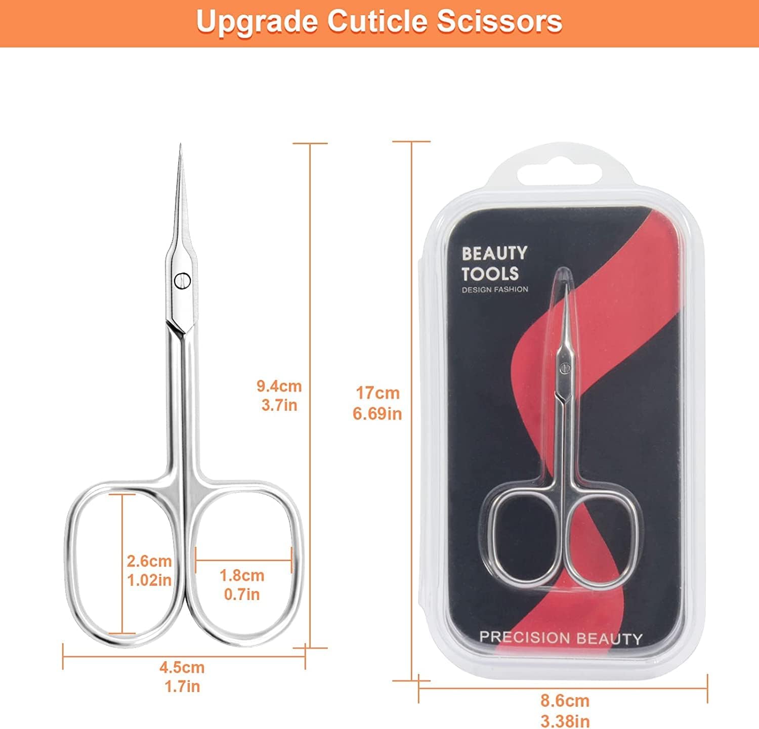 Thumbnail 5 de CGBE Cuticle Scissors with Curved Tip – Extra Fine Stainless Steel Precision for Cuticles, Brows, Lashes and More