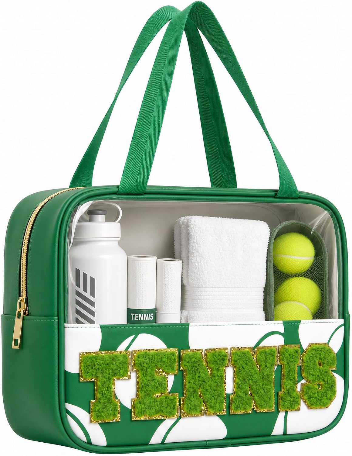 Detalle de PPeen Clear Zipper Pouch in Nylon and PVC