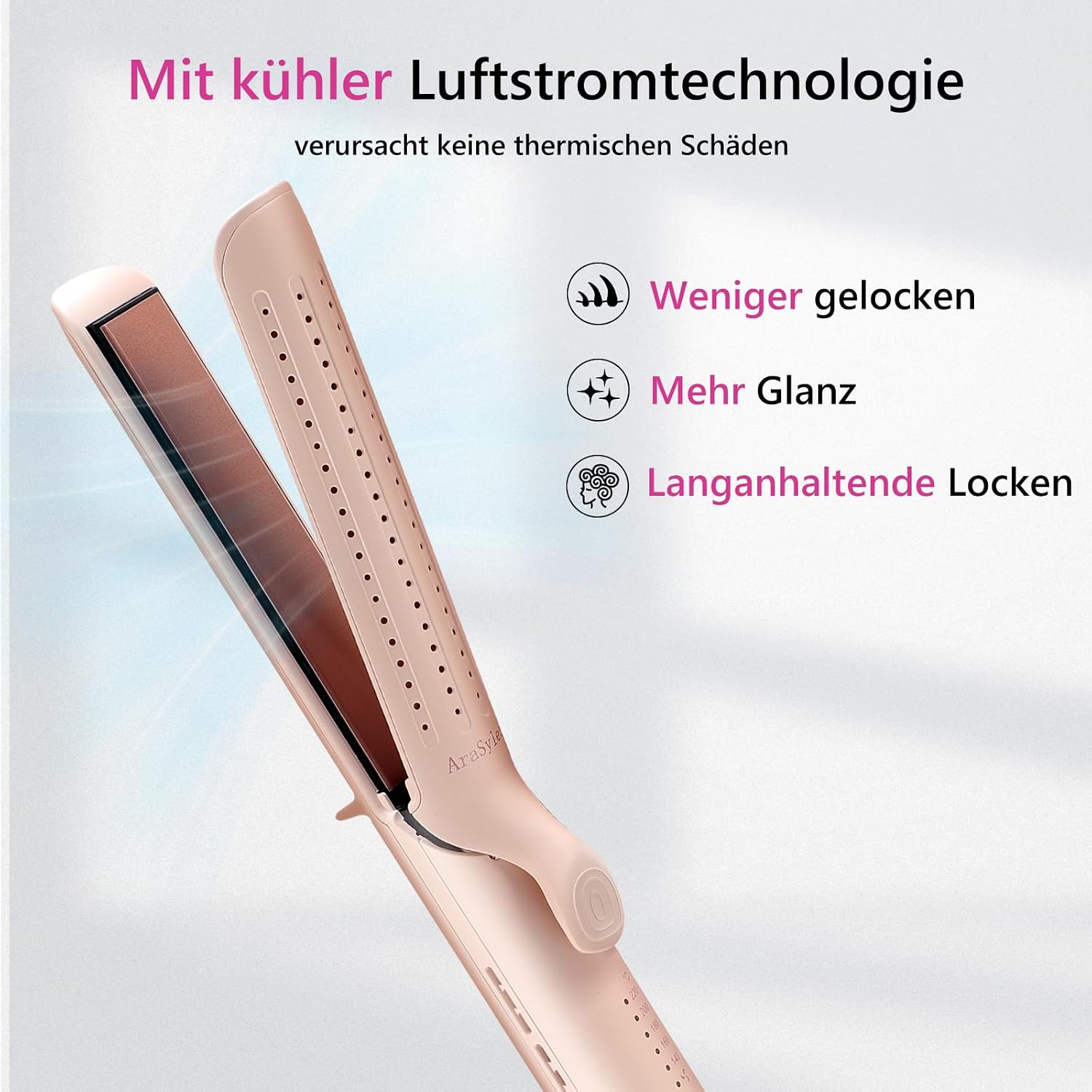 Thumbnail 2 de AraSyleon Glätteisen 2-in-1 Rosa 140–220°C