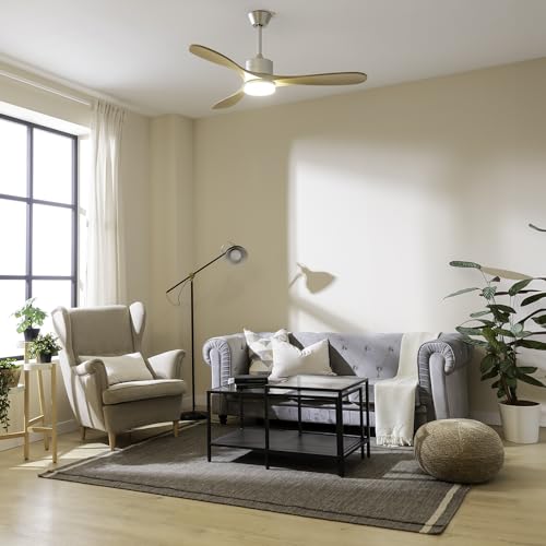 Detalle de Cecotec EnergySilence Aero 5290 Golden Pro : ventilateur de plafond 52" avec moteur DC et lampe LED (35 W)