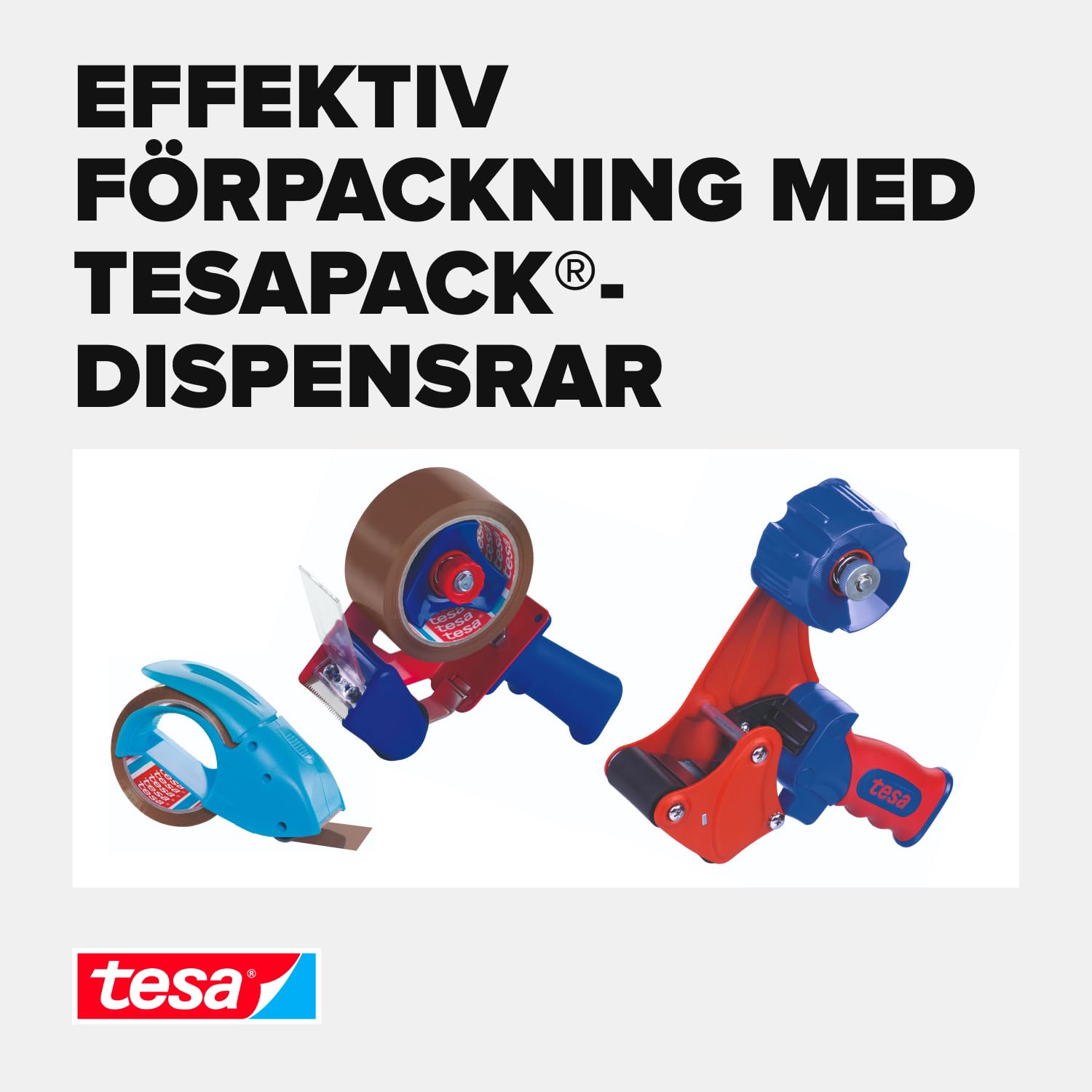Thumbnail 6 de tesa tesapack STRONG packtejpset med handdispenser, 2 rullar 66 m x 50 mm