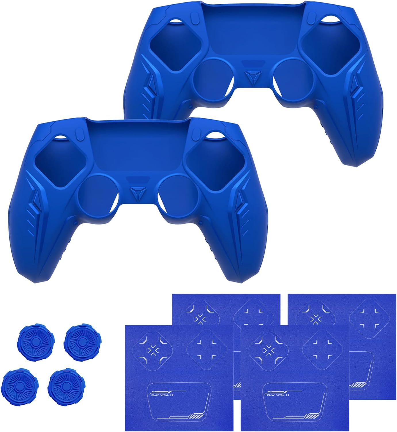 Detalle 2 de PlayVital 2‑Set Silicone Case for PS5 Controller Blue 🕹