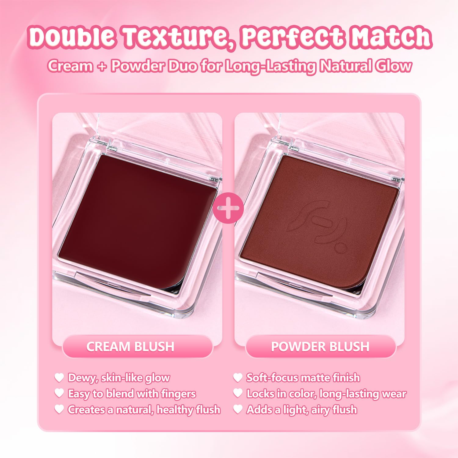 Detalle de Fillwie Cream and Powder Blush Duo in Wine/Berry