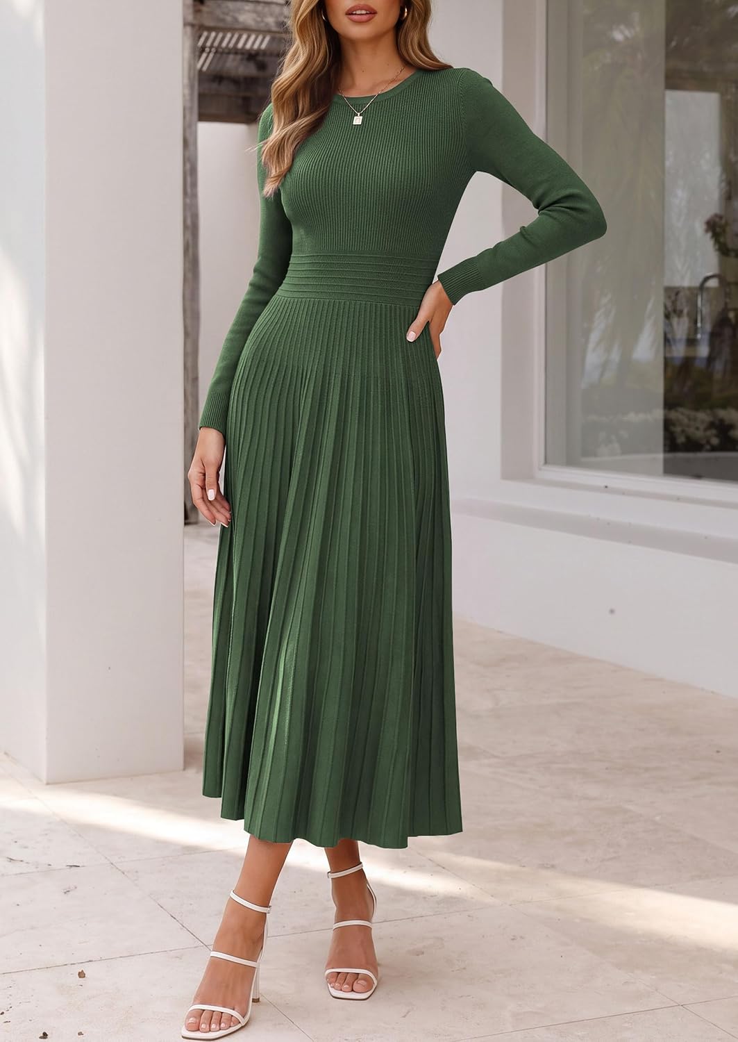 Thumbnail 6 de PRETTYGARDEN Women's Knit Sweater Dress