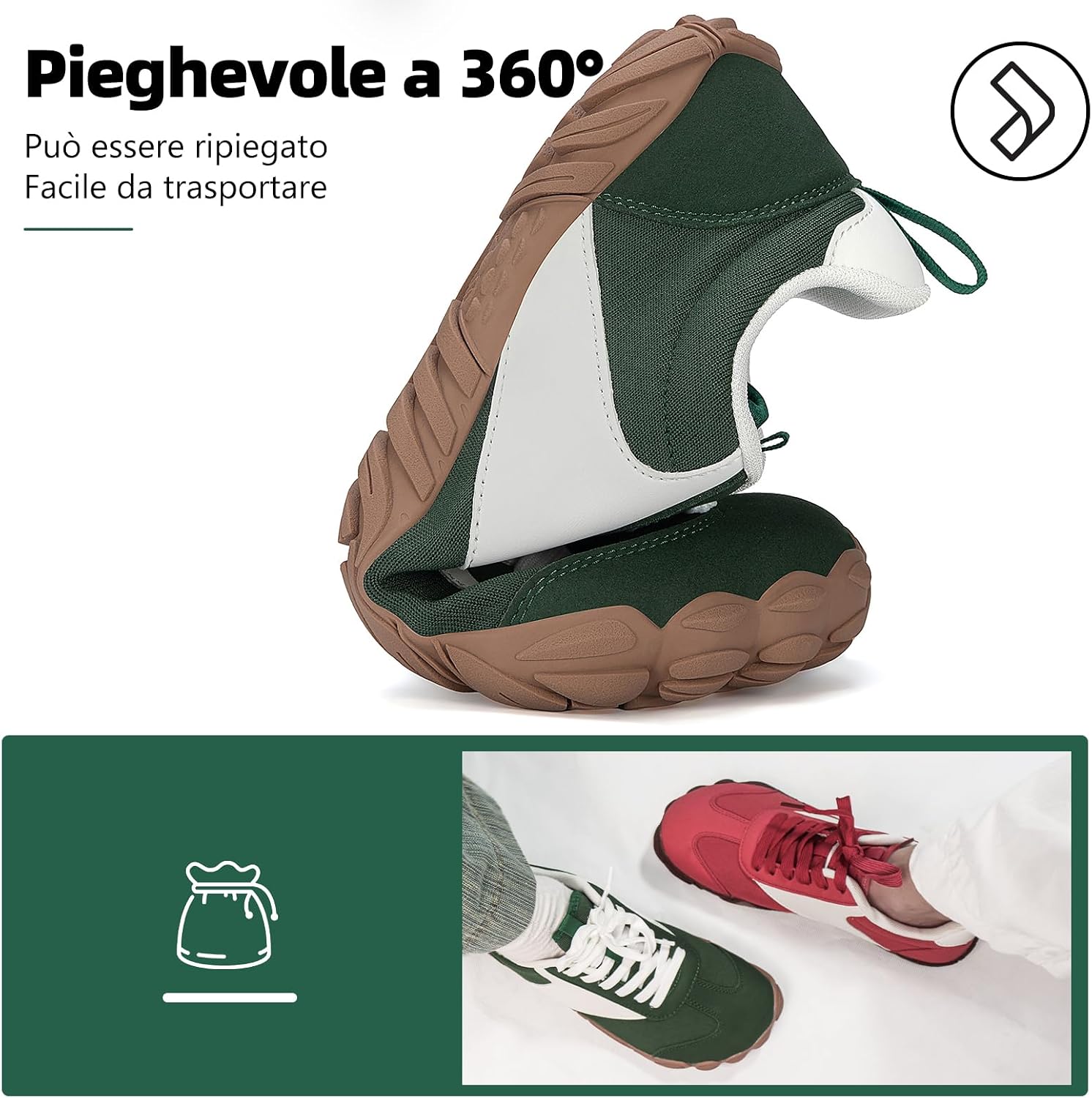Thumbnail 6 de SAGUARO Barefoot Shoes Unisex Sneakers Piedi Nudi Minimaliste Traspiranti Leggera