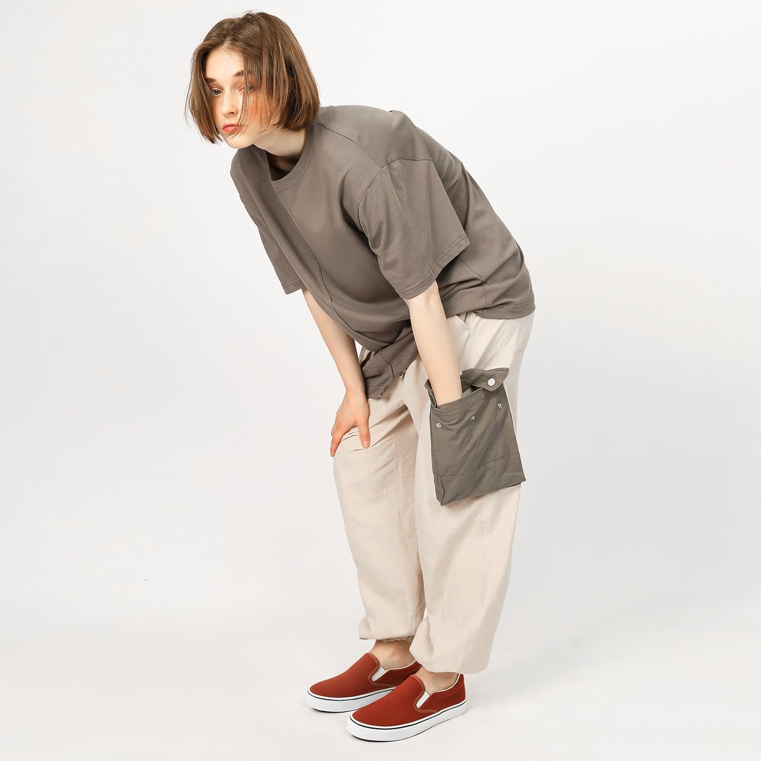 Thumbnail 1 de Women's Slip-On Canvas Sneakers Loafers: Non-Slip, Breathable & Easy on The Go