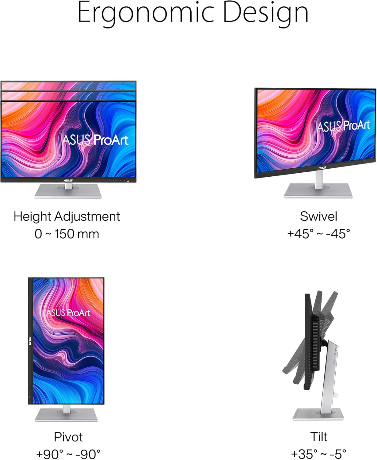Thumbnail 4 de ASUS ProArt Display PA278CV Professional Monitor – 27-inch