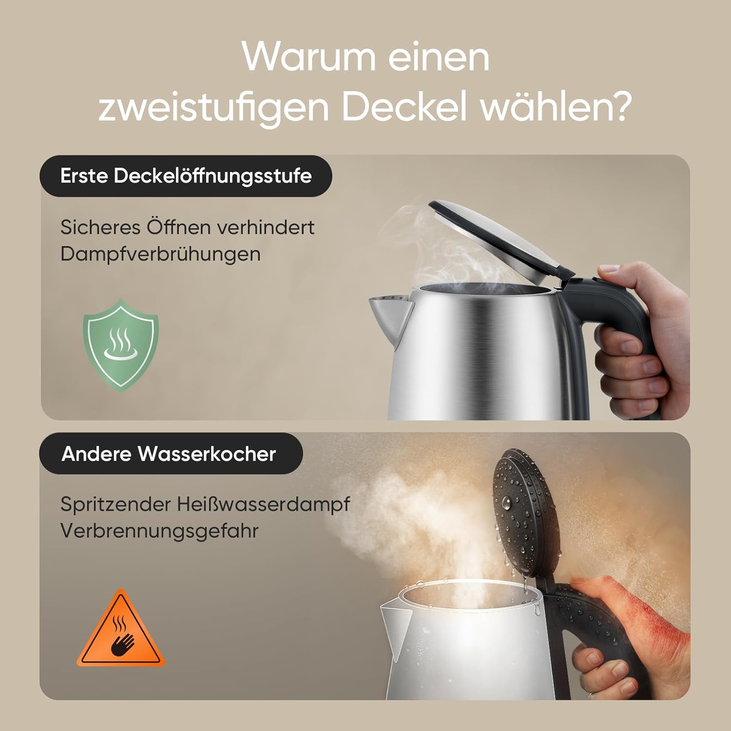 Thumbnail 1 de COSORI Wasserkocher Edelstahl 1,7 L 🍵