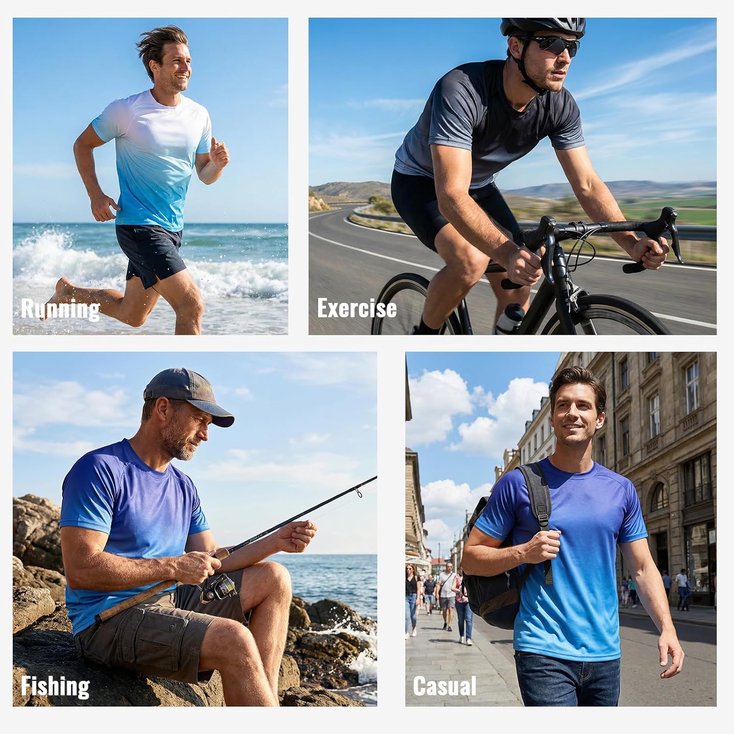 Thumbnail 5 de Cimic 3er Pack Rashguard UV Shirt Herren – UPF 50+ UV-Schutz, schnelltrocknend & atmungsaktiv