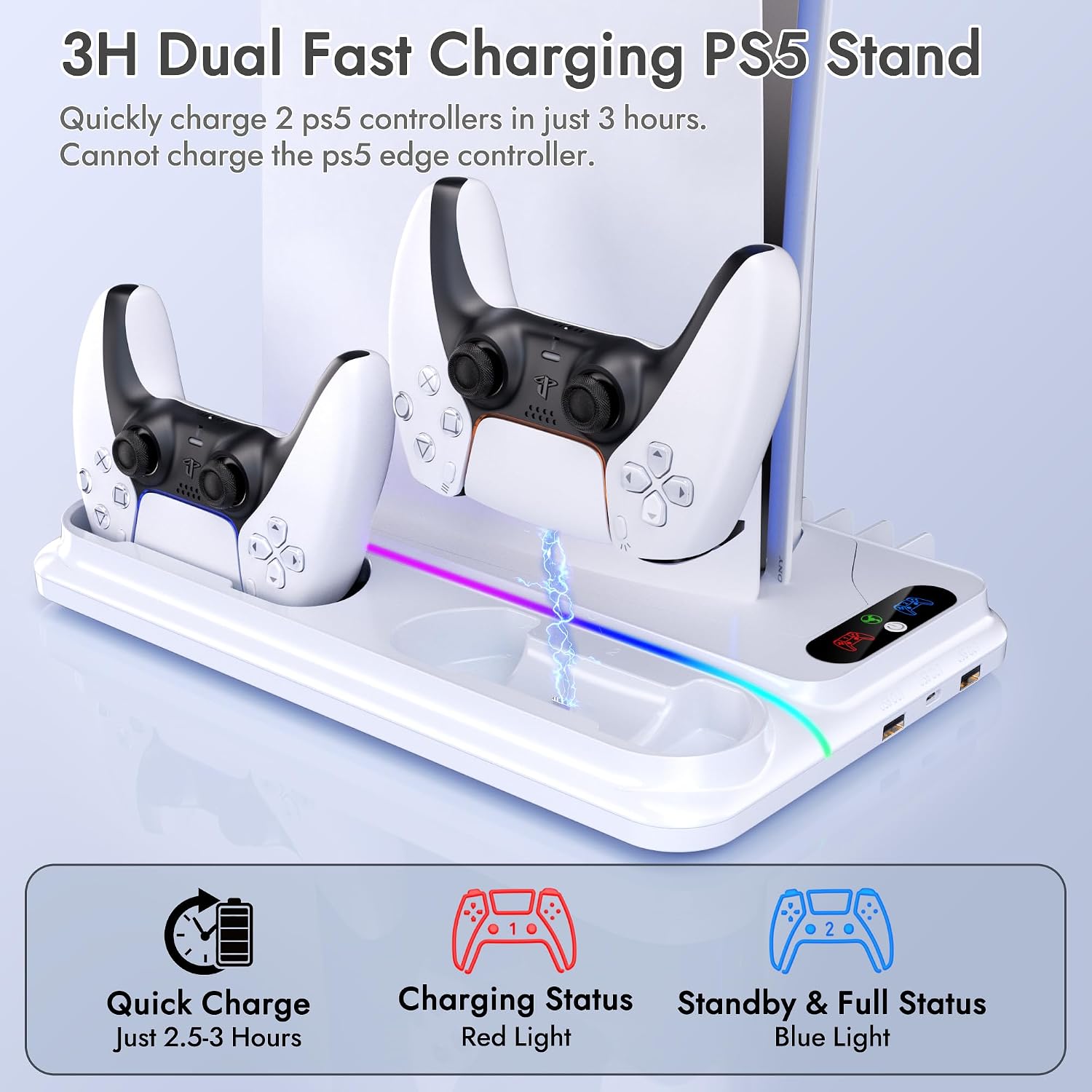 Detalle 2 de PS5 Cooling Station 12-slot Stand for PS5