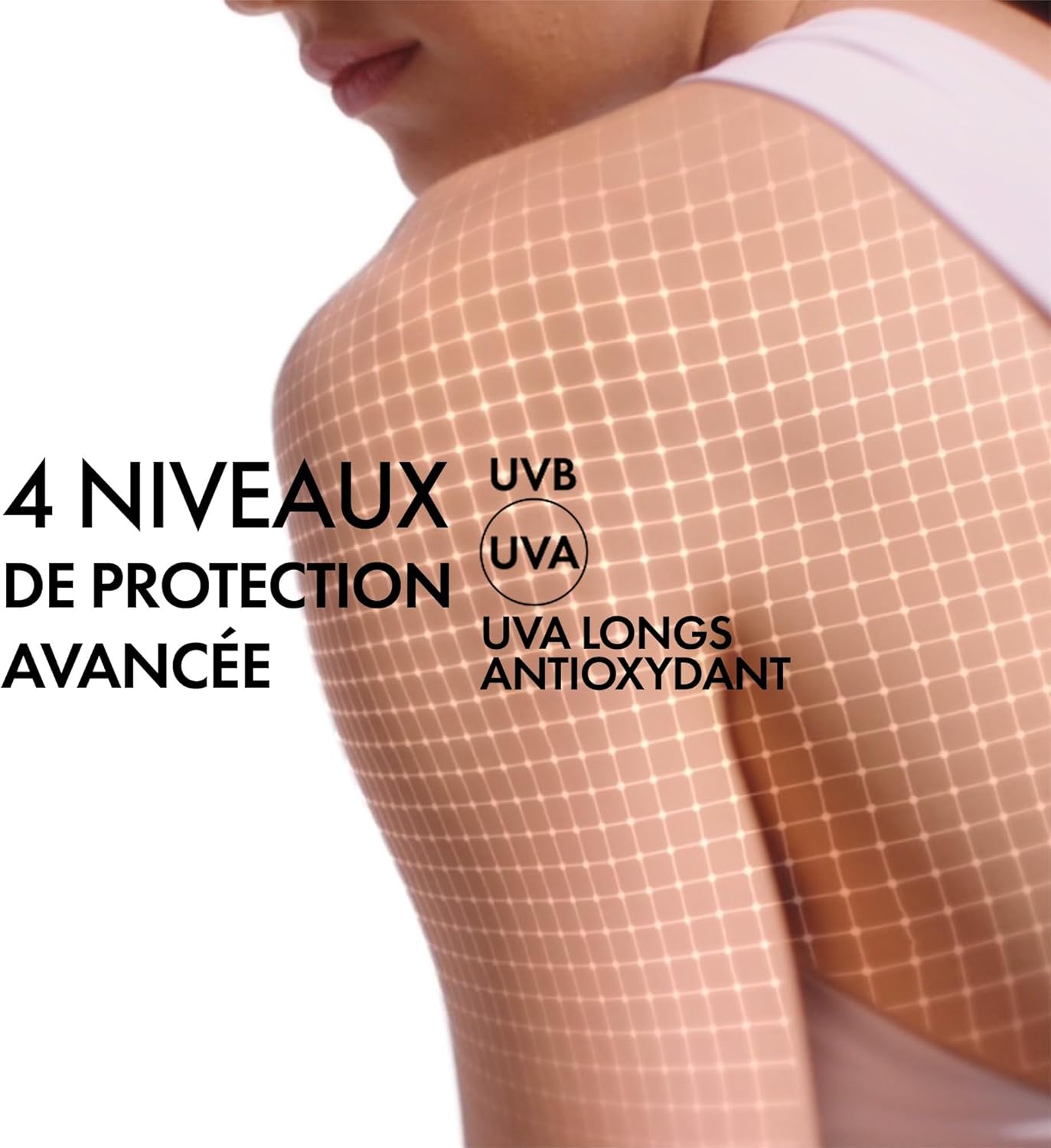 Detalle de Vichy Capitail Soleil Eau de Protection Solaire SPF 50 – Spray bi-phasé activateur de bronzage