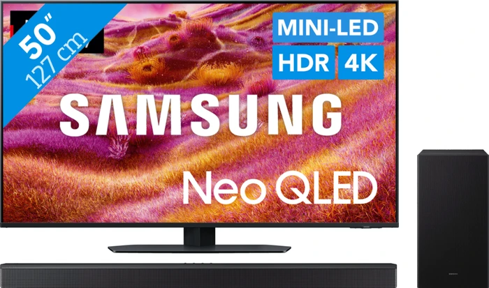 Thumbnail 19 de Samsung 50'' Neo QLED QN90F (2025) mit HW-B760GF Soundbar – 4K, Mini-LED, Quantum Dot und Q-Symphony