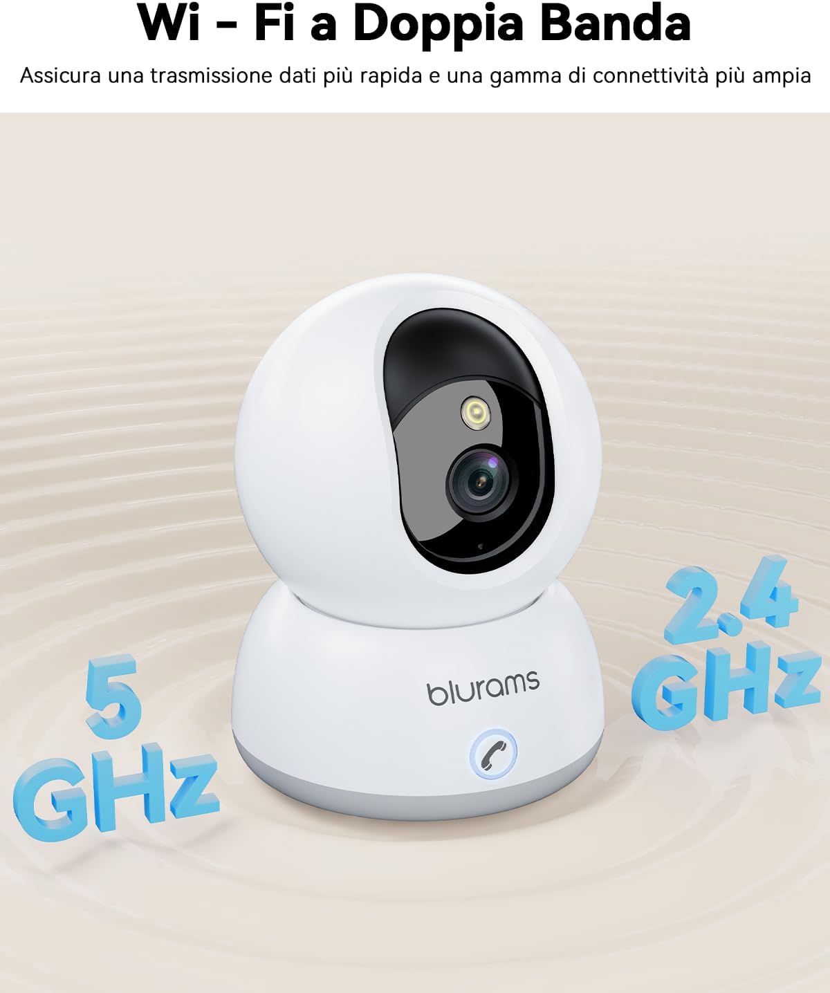 Thumbnail 1 de Blurams 4K Telecamera Wi-Fi Interno