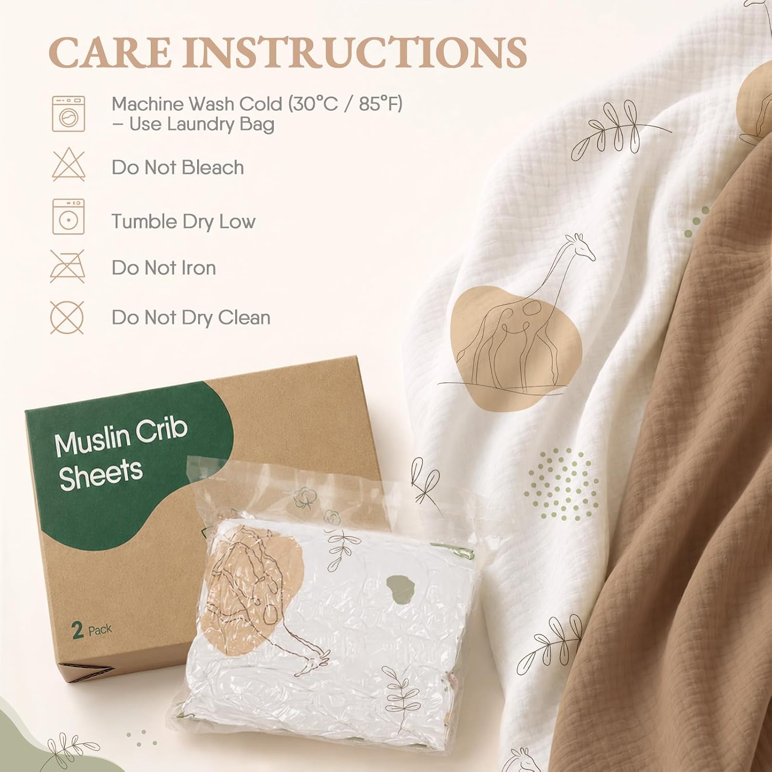 Thumbnail 6 de BabyBond Muslin Crib Sheets