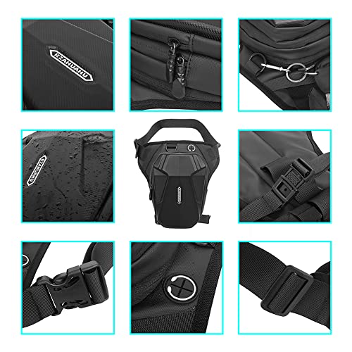 Detalle de Gutriff Bolsa de Pierna con Correas Ajustables (Muslo) para Hombre y Mujer