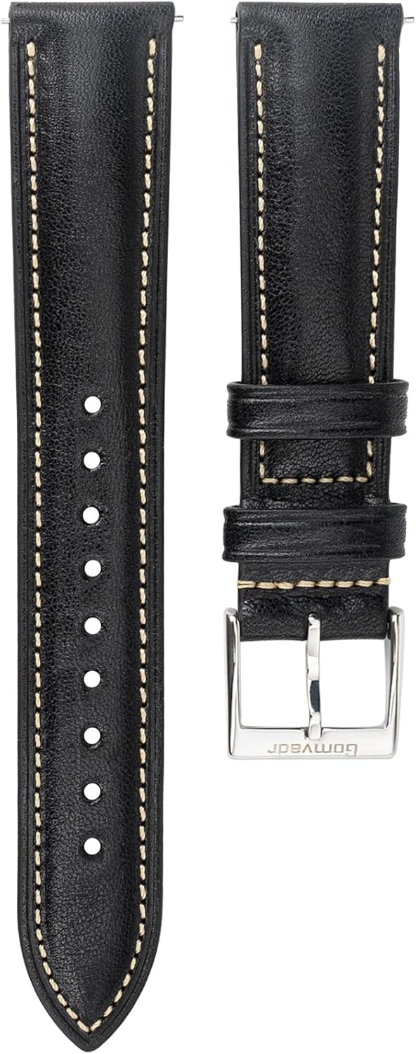 Thumbnail 1 de Gomvadr Quick Release Leder Uhrenarmband (Zwei-Ton, geölt) – mit Schnellverschluss, 18–22 mm