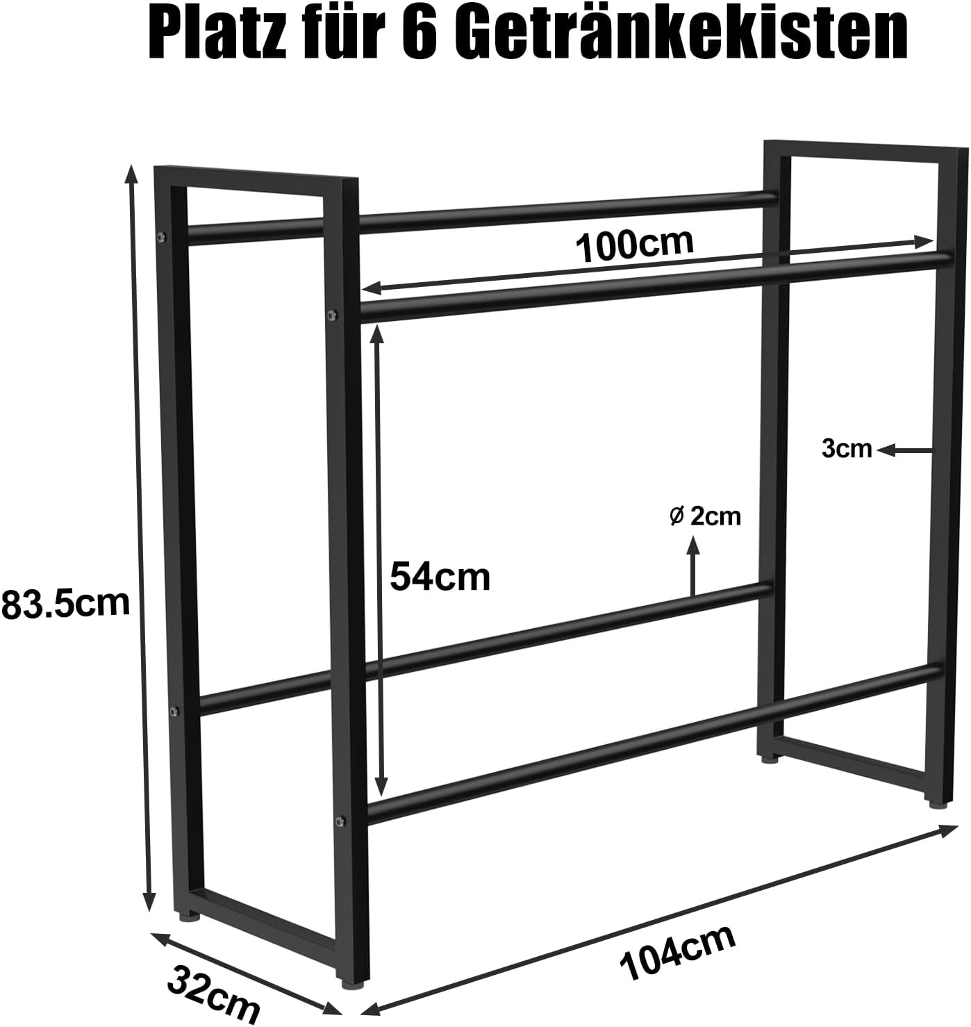 Detalle de TESSTINA Getränkekistenregal 300 kg